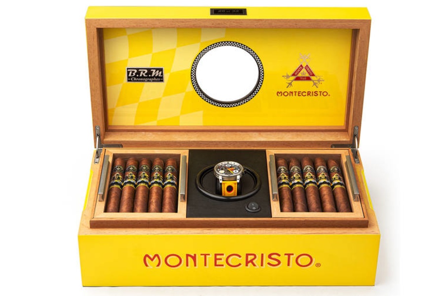 Montecristo BRM Humidor Giữ Xì gà Độc đáo và Đồng hồ Tùy chỉnh