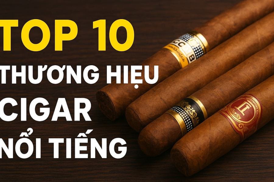 Top 10 Thương Hiệu Cigar Nổi Tiếng Nhất Thế Giới – Biểu Tượng Đẳng Cấp Của Người Yêu Xì Gà
