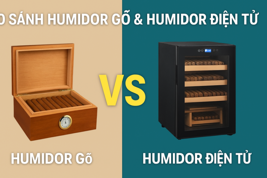 So Sánh Humidor Gỗ & Humidor Điện Tử – Loại Nào Tốt Hơn?