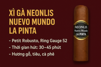 Xì Gà Neonlis Nuevo Mundo La Pinta – Hương Vị Mạnh Mẽ Trong Thân Hình Petit Robusto