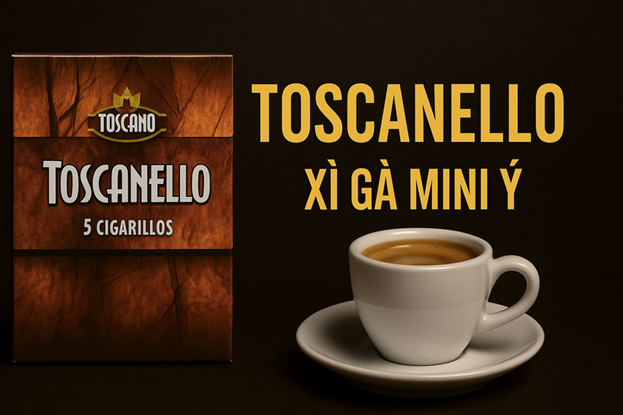 Toscanello – Khám Phá Xì Gà Mini Ý Lãng Mạn: Giá Toscanello & Các Vị Rosso Caffe Phổ Biến