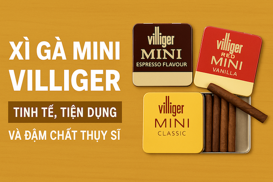 Bảng Giá Xì Gà Mini Villiger Mới Nhất 2025: Mua Villiger Red Mini Vanilla & Espresso Flavour Ở Hà Nội