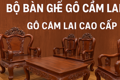 Giá Bộ Bàn Ghế Gỗ Cẩm Lai Tay 14 Mới Nhất 2025: Đẳng Cấp Thượng Lưu và Vân Gỗ Tuyệt Phẩm