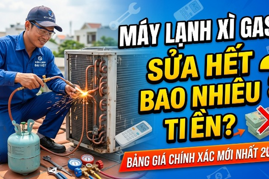 sửa máy lạnh bị xì ga bao nhiêu tiền