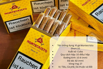 Đánh Giá Xì Gà Montecristo Mini &amp; Short 10: Tiện Lợi, Giá Tốt