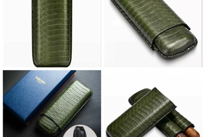 Ống Đựng Xì Gà Cuba Bằng Da Cao Cấp