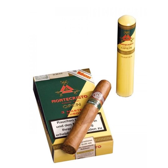 Xì gà Montecristo Open Master Tubos - Hộp 3 điếu
