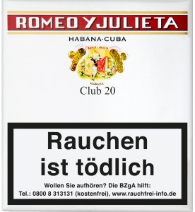 Xì gà Romeo y Julieta Club - Bao 20 điếu