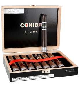 Xì Gà Cohiba Black Robusto Crystal - Hộp 8 điếu