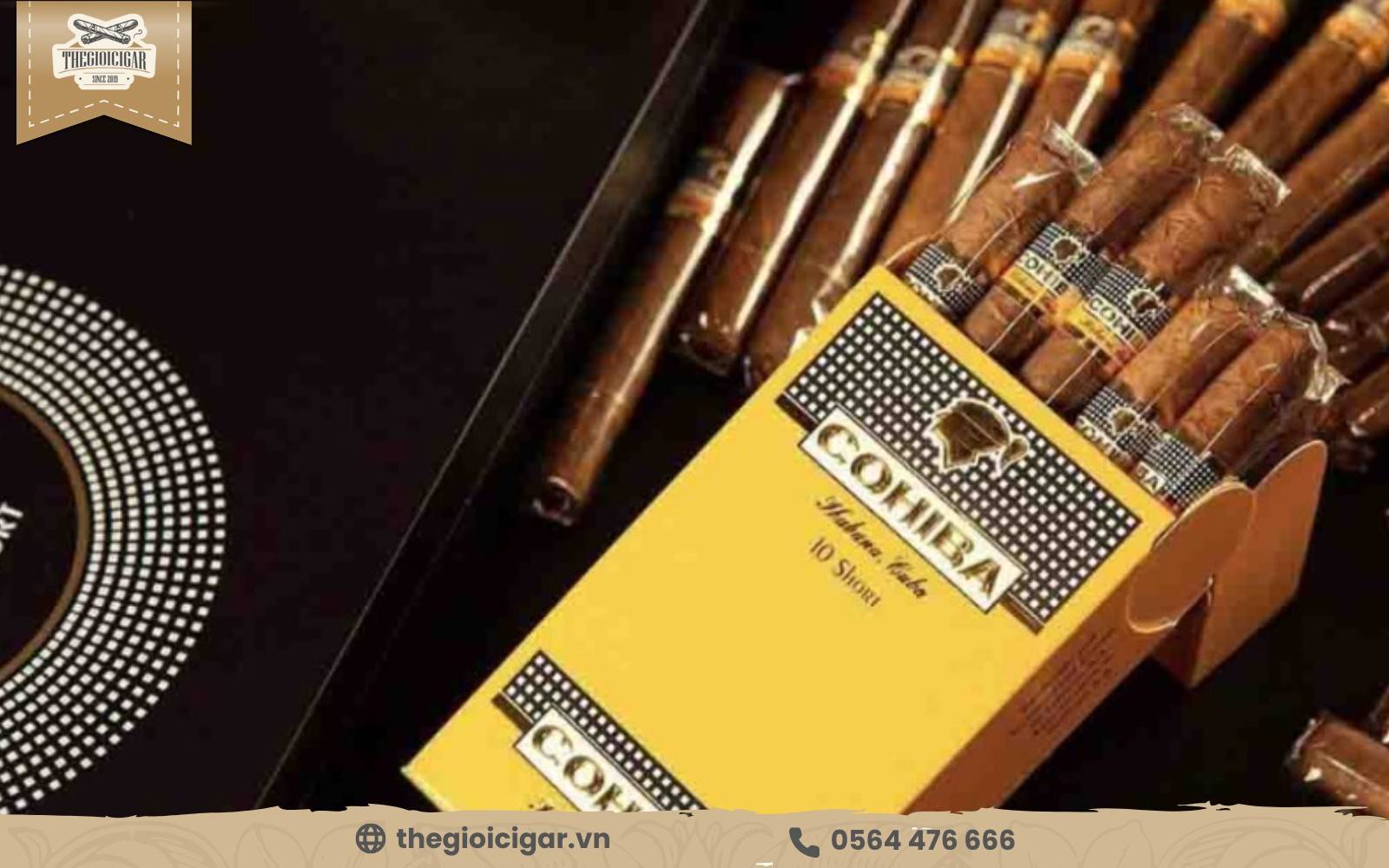 Gói thuốc lá xì gà mini Cohiba Short mang hương vị thơm ngon khó cưỡng