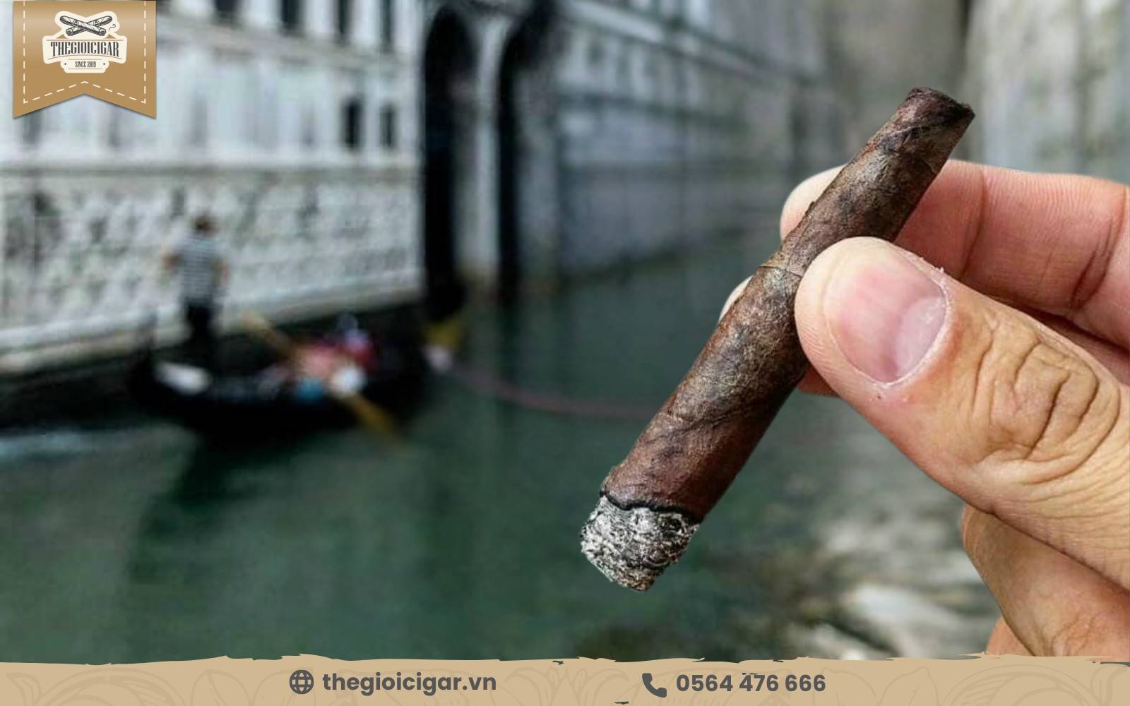 Hình dạng đẹp mắt của cigar Toscanello