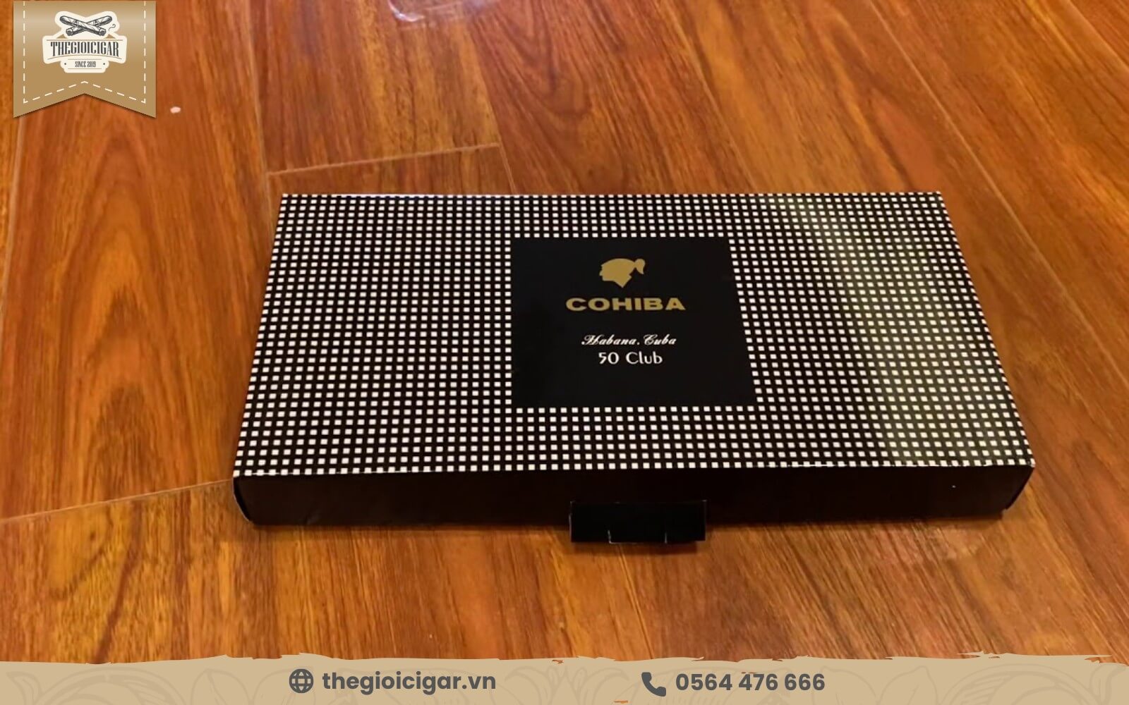 Xì gà Cohiba Club 50 Humidor - Hộp gỗ 50 điếu chính hãng, đẹp mắt