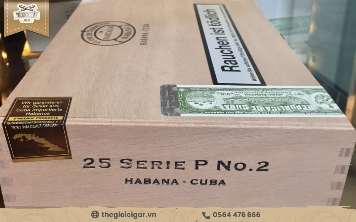 Partagas Serie P No.2 – Hộp 25 điếu với vị ngon cuốn hút
