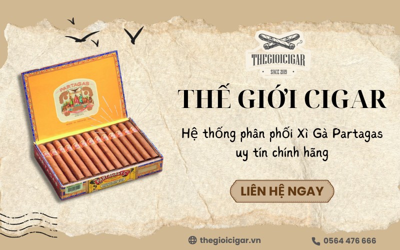 Thế Giới Cigar chuyên cung cấp xì gà Partagas đa dạng giá tốt