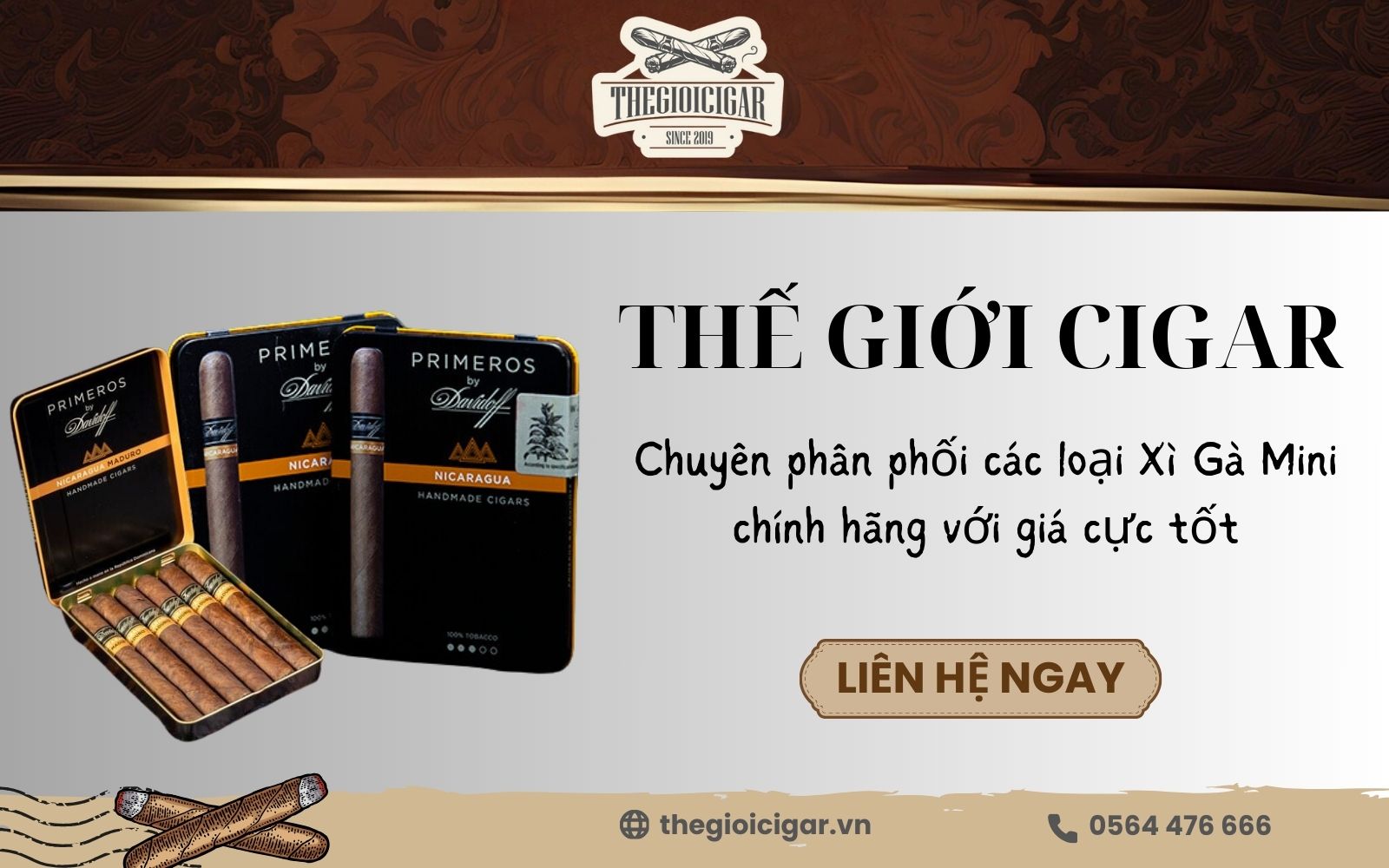 Mua xì gà mini giá tốt, chính hãng tại Thế Giới Cigar ngay