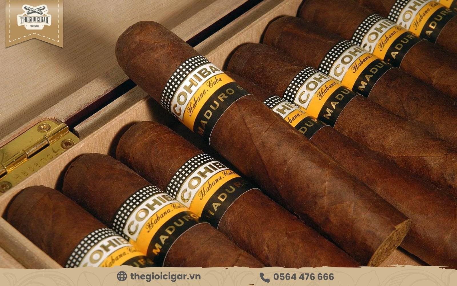 Điếu thuốc xì gà Cohiba gây ấn tượng với thiết kế  sang trọng, chỉn chu đến từng chi tiết