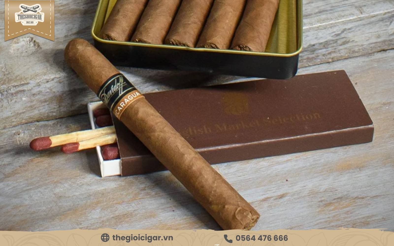 Hộp xigamini Davidoff Primeros Classics với thiết kế ấn tượng