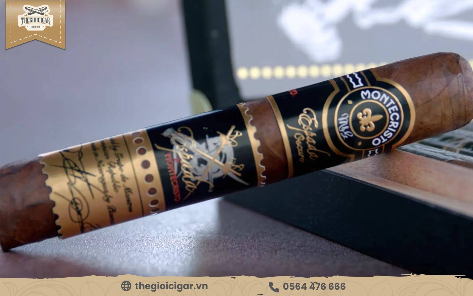 Xì gà biếu tặng Montecristo Espada Oscuro Magnum Especial sở hữu hương vị thơm ngon 