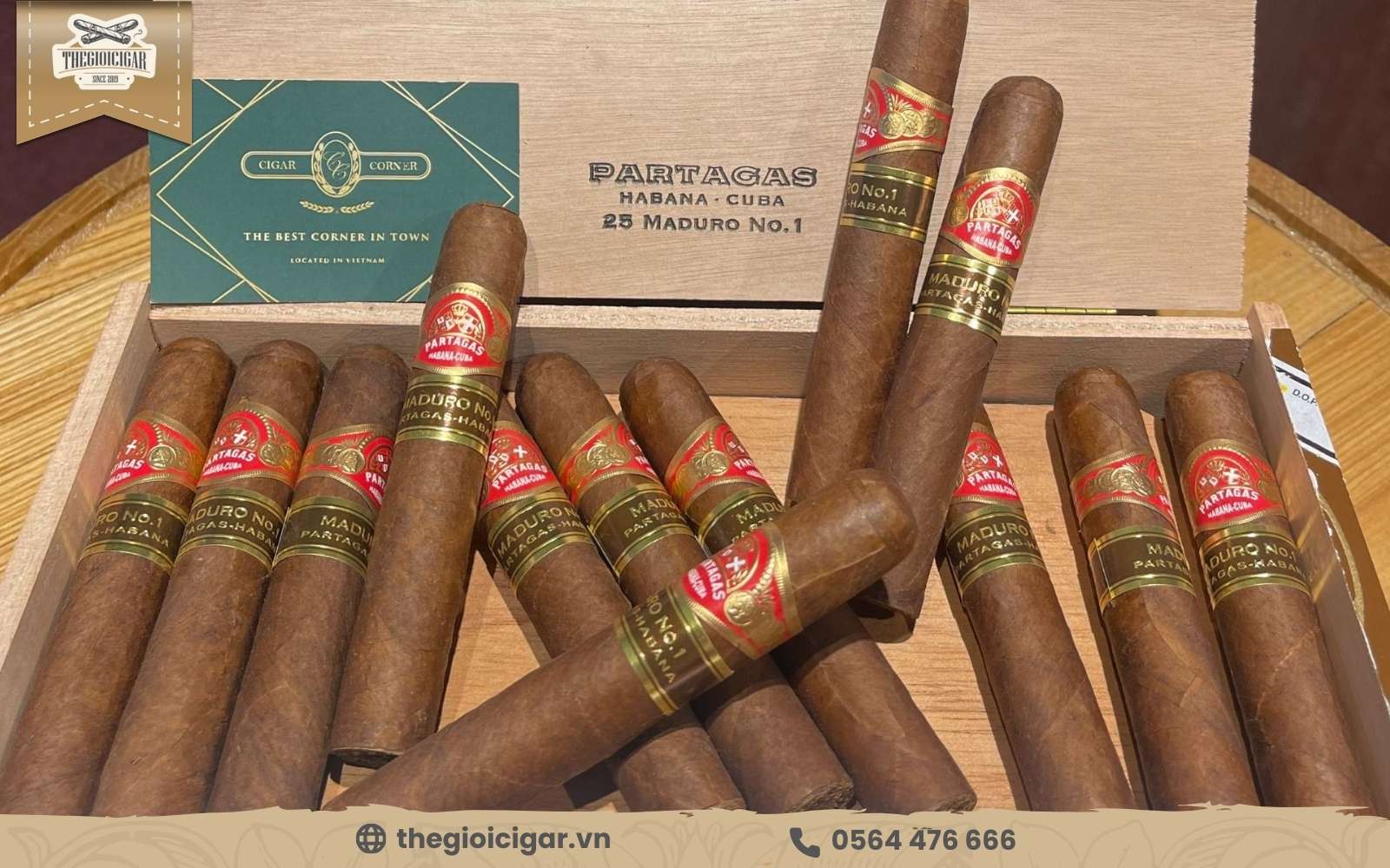 Xì gà biếu sếp Partagas Maduro No. 1 là món quà cực kỳ ý nghĩa