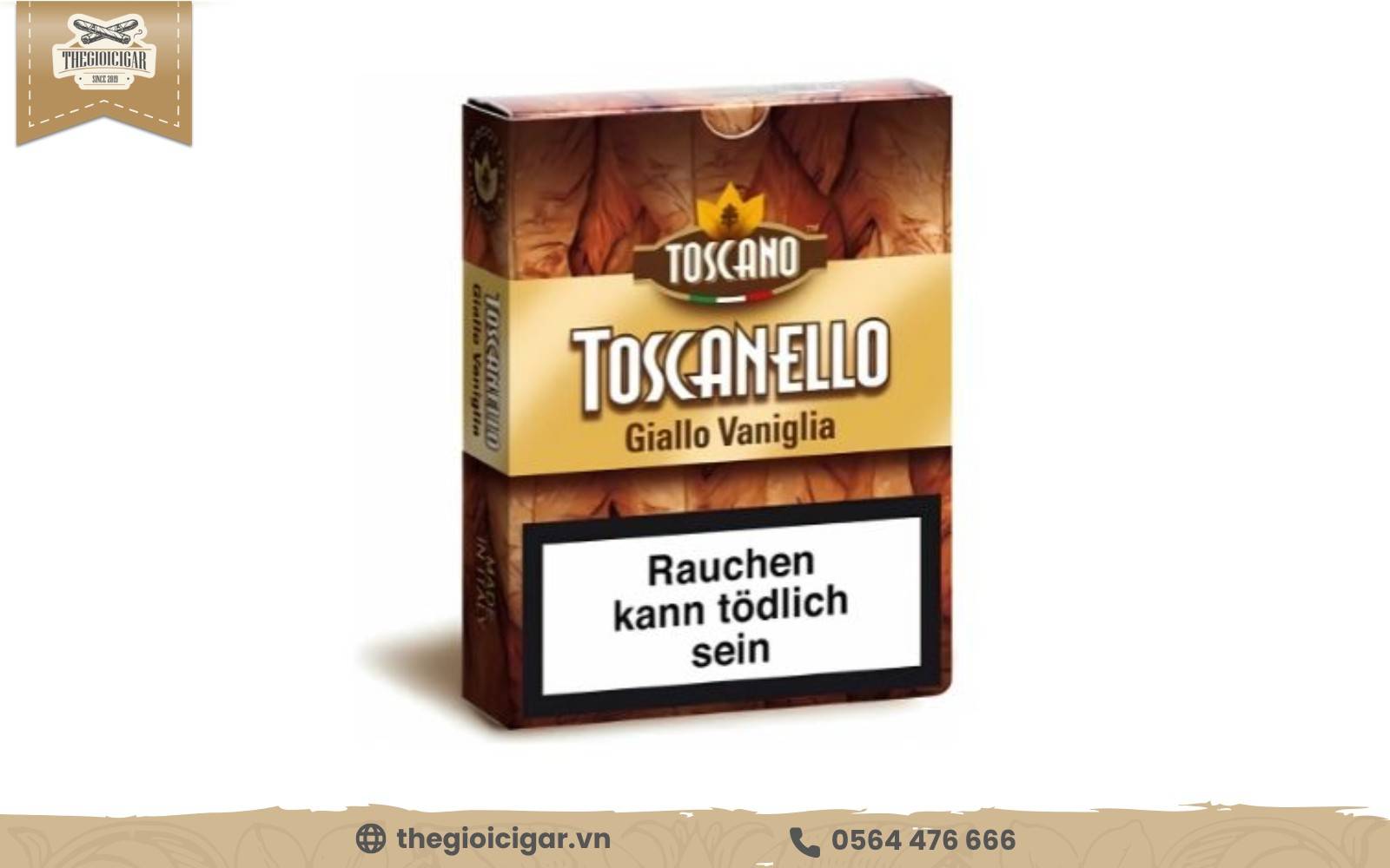 Điếu cigar Toscanello Giallo sở hữu hương vị thơm ngon hiếm có