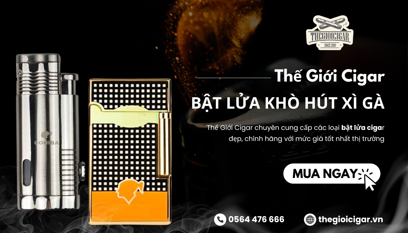 Đặt mua bật lửa hút xì gà chính hãng từ các thương hiệu nổi tiếng tại Thế Giới Cigar