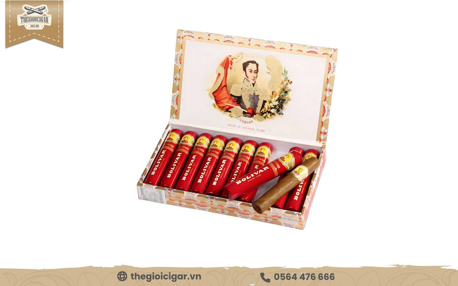 Điếu xì gà Bolivar Royal Coronas Tubos mang hương vị đậm đà thơm ngon