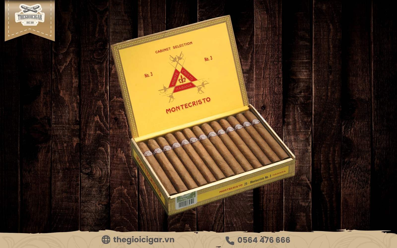 Cigar nhẹ Montecristo No. 3 được yêu thích nhiều