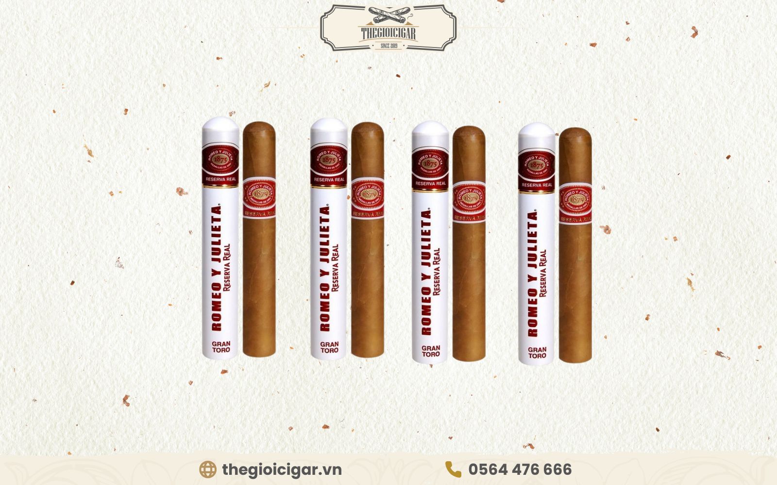 Xì gà Romeo Y Julieta Gran Toro Tubos điếu nhỏ hương vị mượt mà