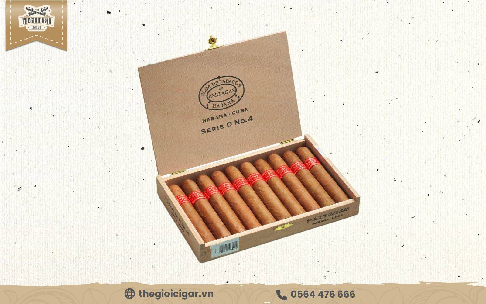 Partagas Serie D No.4 là một trong những loại xì gà mạnh nhất hiện nay Xì gà Partagas Serie D No.4 là một trong những loại xì gà mạnh nhất cực kỳ đáng thử