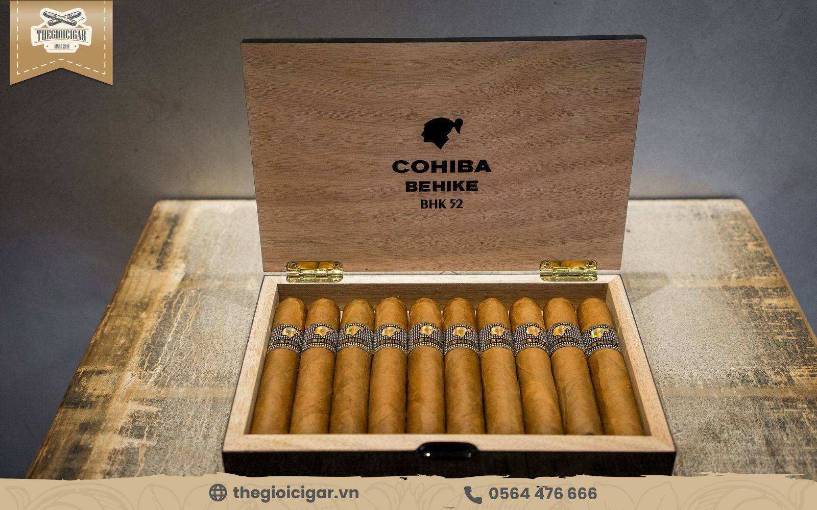 Xì gà vị mạnh Cohiba Behike 56 có vị Caramel và Cafe đậm đà, ngọt ngào Xì gà nặng đô Cohiba Behike 56 nổi bật với vị Caramel và Cafe đậm đà