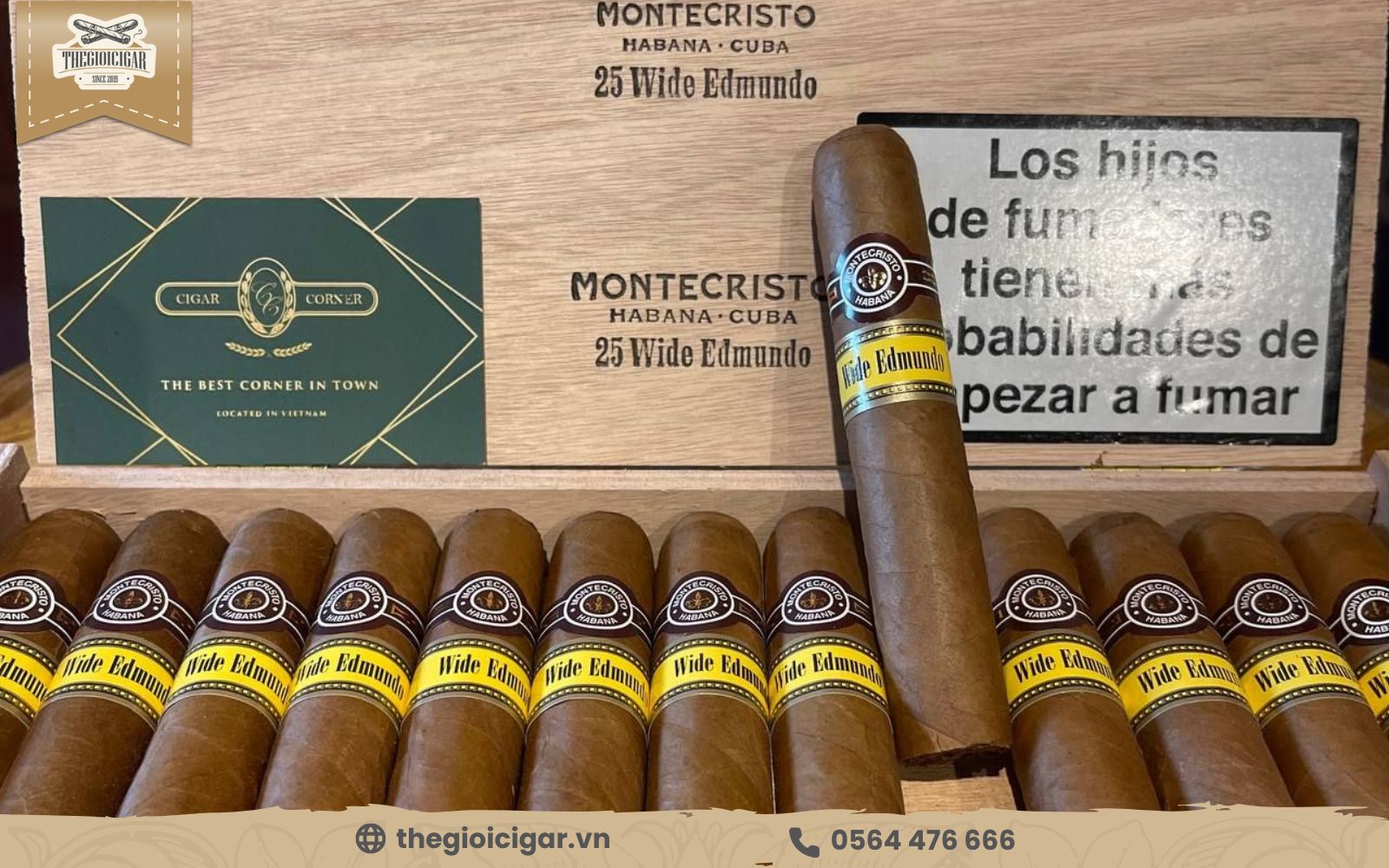 Hãng xì gà Montecristo nổi tiếng với sự cay nồng nhẹ