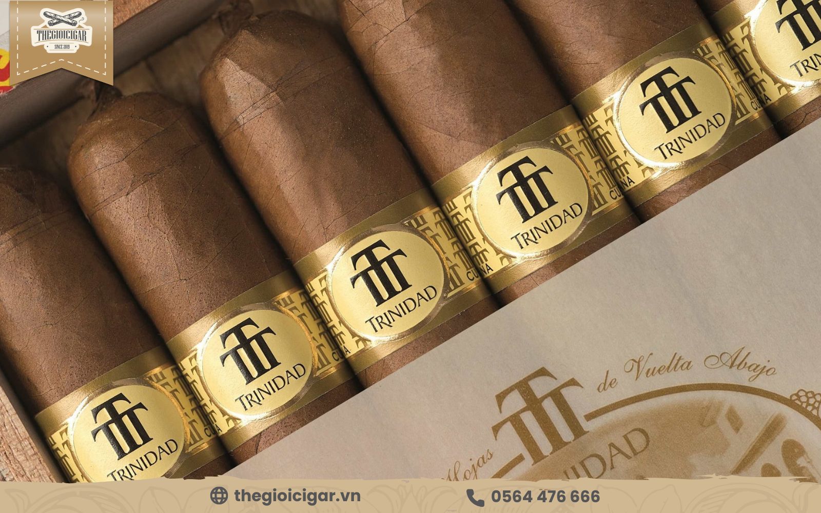 Hãng cigar Trinidad được cuộn tỉ mỉ 