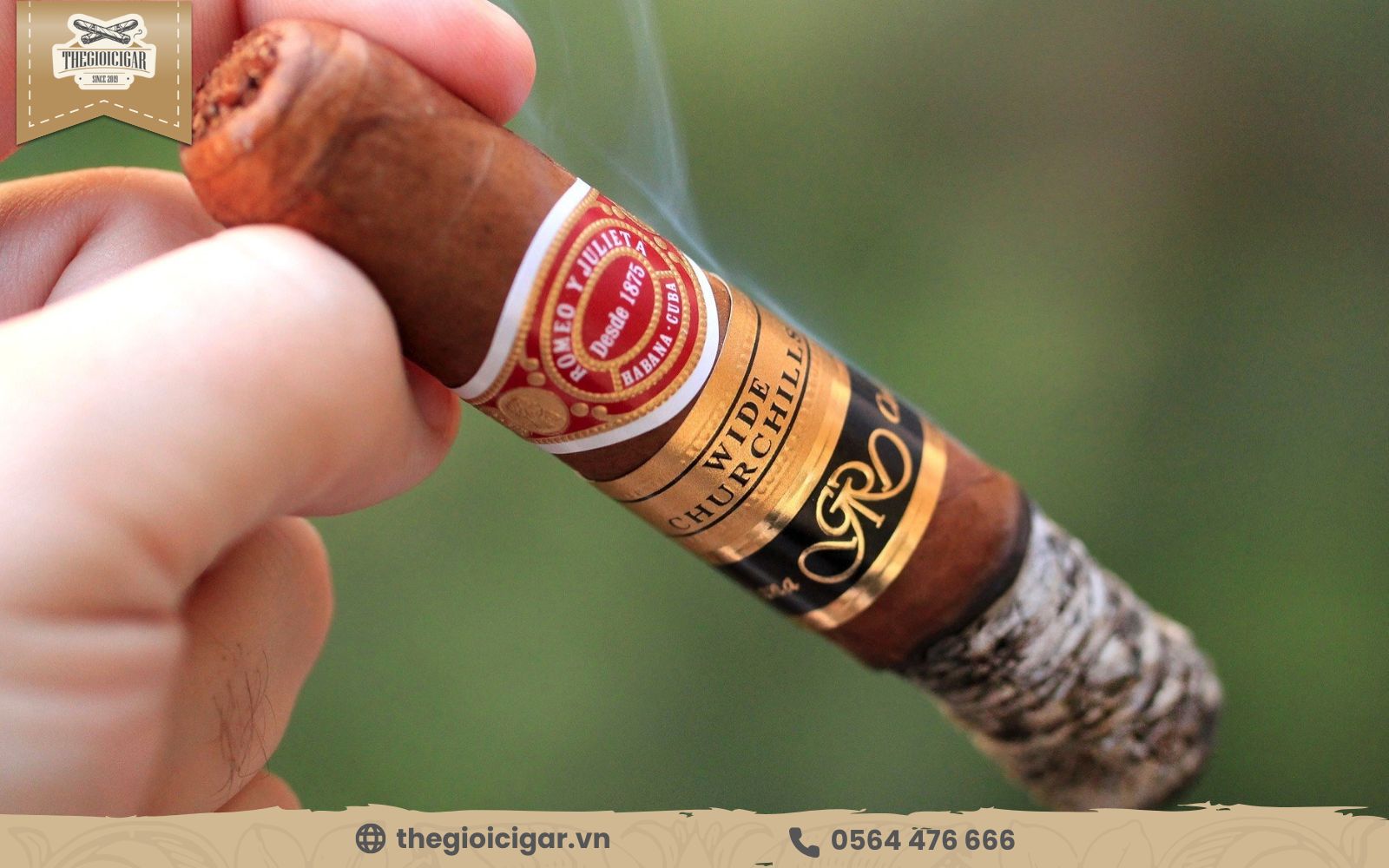 Cigar Cuba Romeo Y Julieta Wide Churchills có thiết kế sang trọng