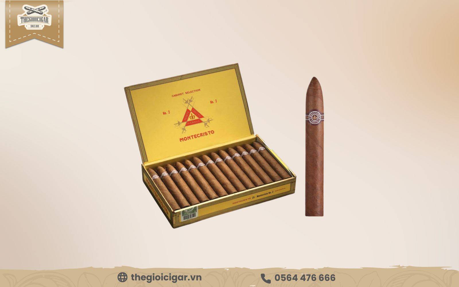 Strong cigar Montecristo No.2 chiếm 50% thị phần xuất khẩu cigar tại Cuba Xì gà vị nồng Montecristo No.2 chiếm thị phần xuất khẩu xì gà lớn tại Cuba