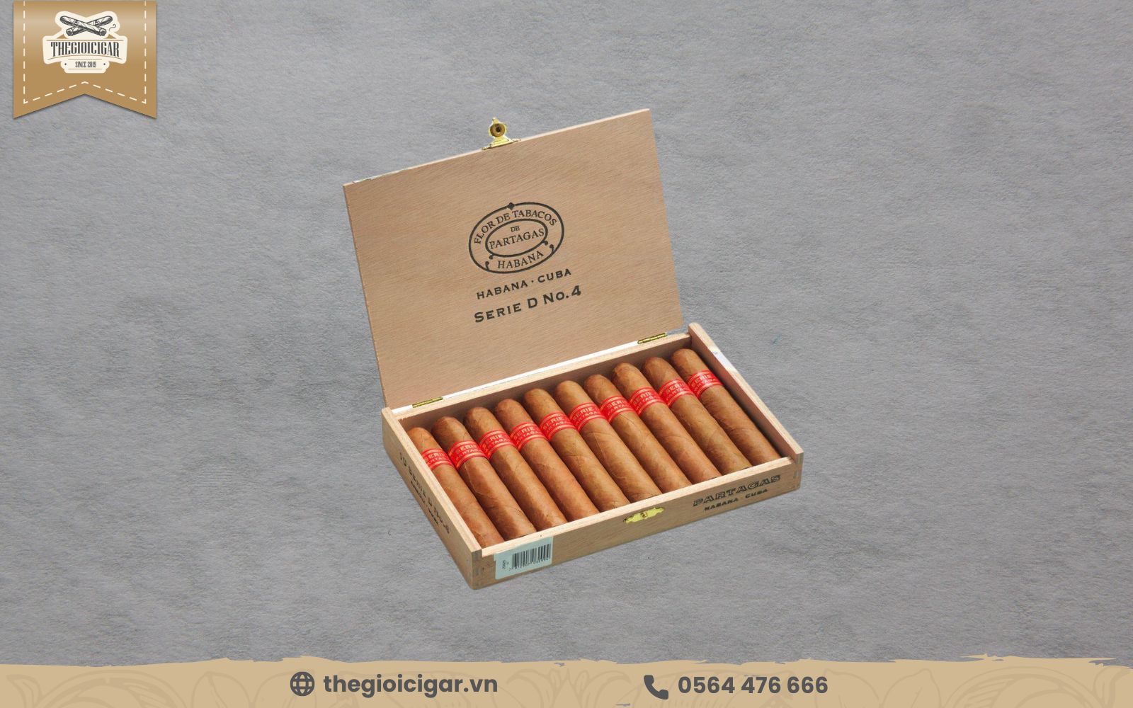 Partagas Serie D No.4 có hương vị Coffe đậm, thơm ngon