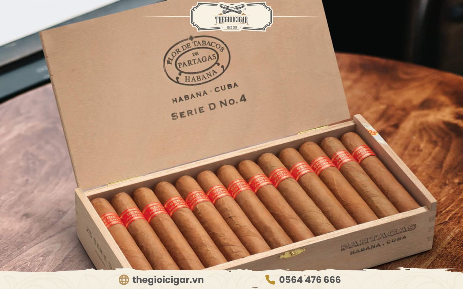 Partagas Serie D No.4 tròn vị, đậm nhưng không gắt Partagas Serie D No.4 tròn vị, đậm nhưng không gắt