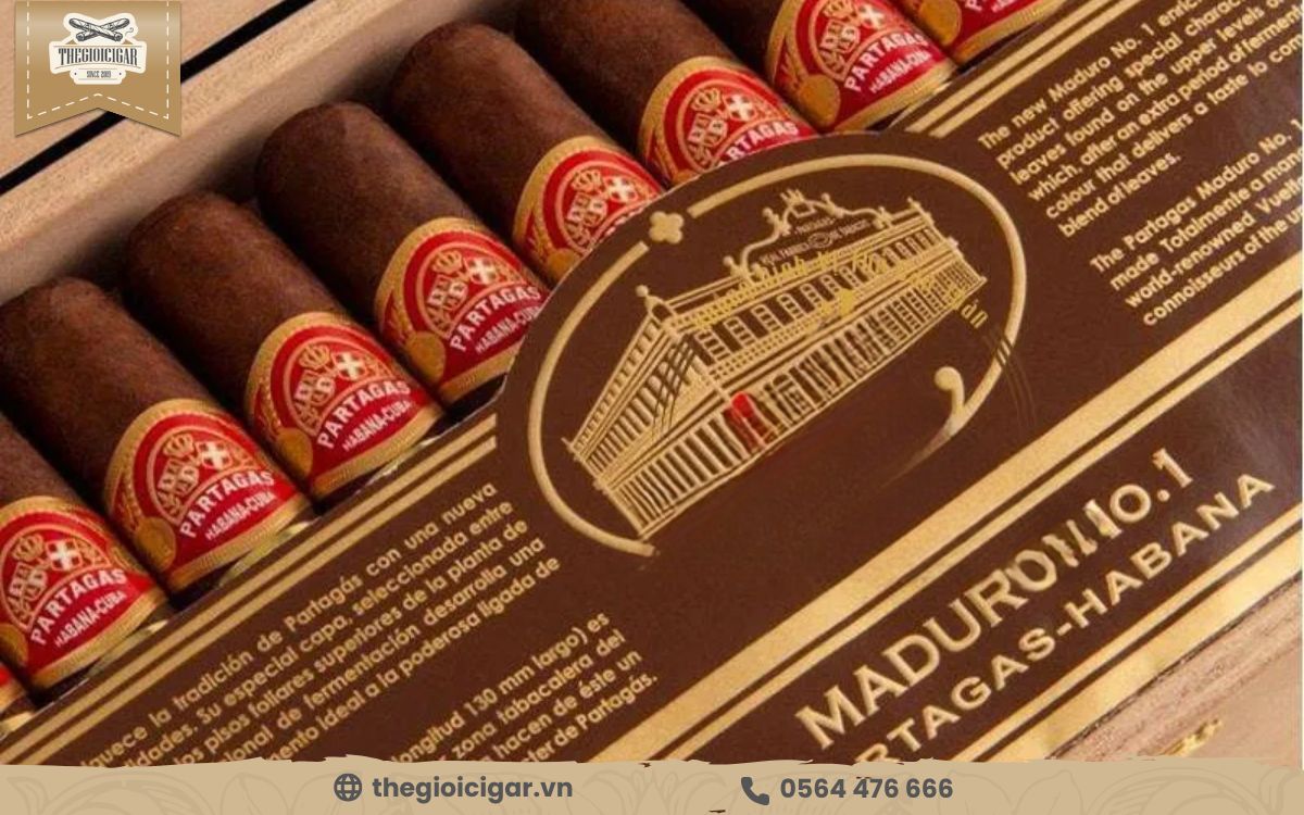 Partagas Maduro No.1 trải qua quá trình lên men lâu dài để mang lại hương vị sâu lắng Partagas Maduro No.1 trải qua quá trình lên men lâu dài để mang lại hương vị sâu lắng