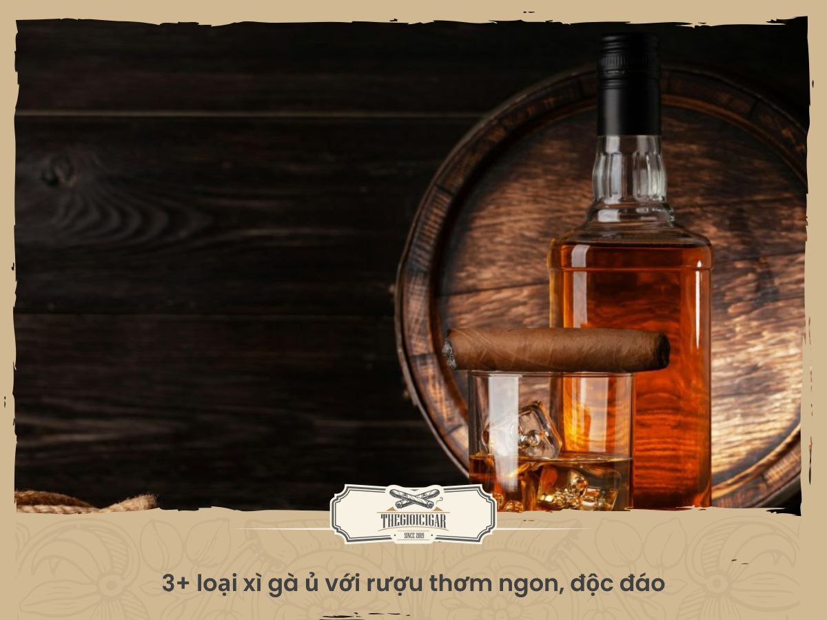 3+ loại xì gà ủ với rượu thơm ngon, độc đáo