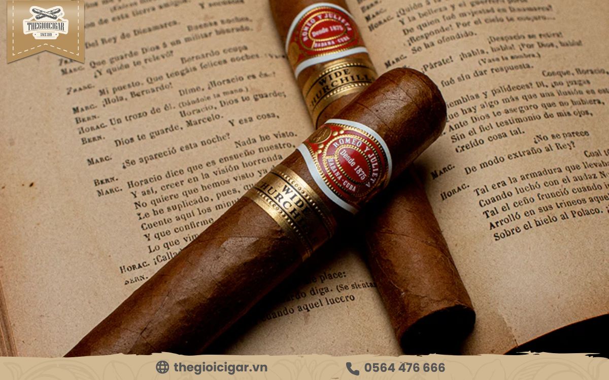 Xì gà Romeo y Julieta mang hương vị tuyệt hảo từ lá thuốc vùng Vuelta Abajo Cigar Romeo y Julieta cao cấp